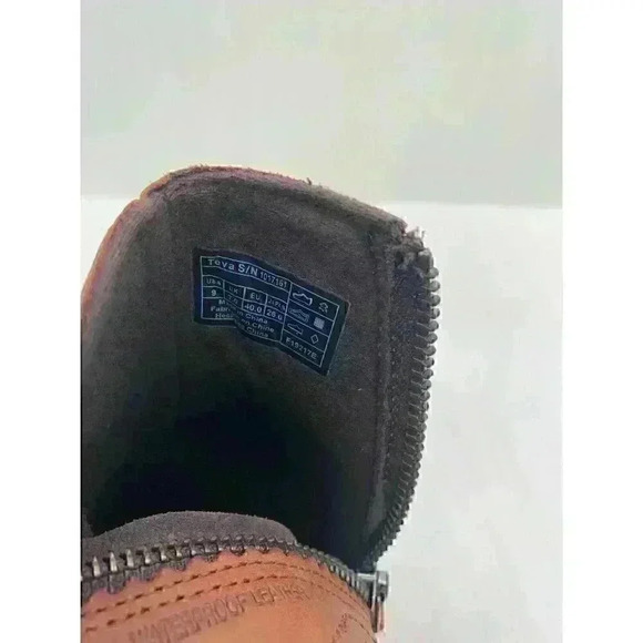 Teva Anaya Women's Brown Leather Chelsea Waterproof Booties Size US 9 - Picture 9 of 10